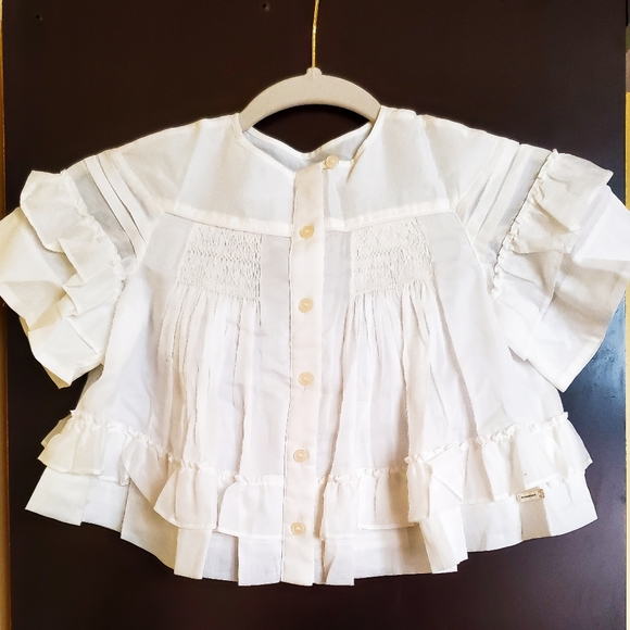 Burberry Other - Burberry White Cotton Ruth Blouse